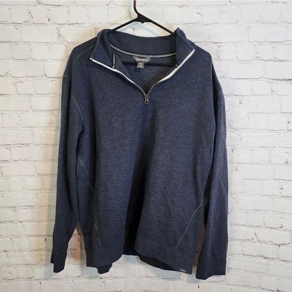 Men's Eddie Bauer zip-up fleece sweater, size XL